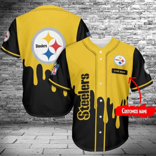 Pittsburgh Steelers Baseball Jersey 410