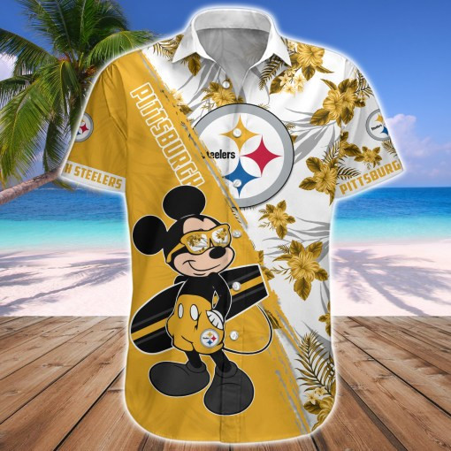 Pittsburgh Steelers Button Shirt BG806