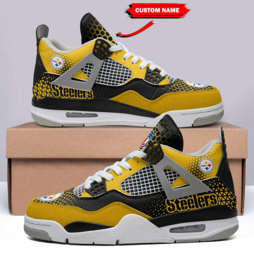 Pittsburgh Steelers Personalized AJ4 Sneaker BG230