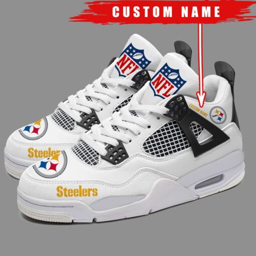 Pittsburgh Steelers Personalized AJ4 Sneaker BG298