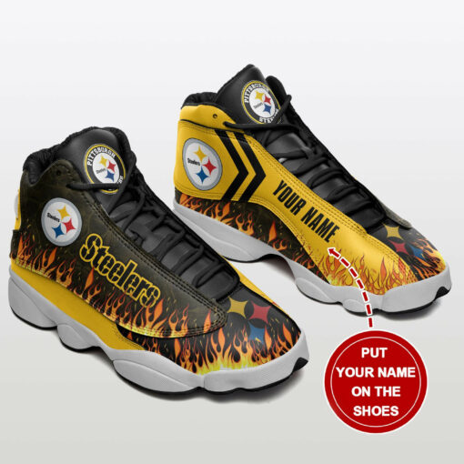 Pittsburgh Steelers Personalized AJD13 Sneakers 1003