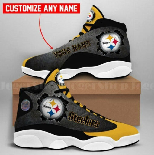 Pittsburgh Steelers Personalized AJD13 Sneakers 929