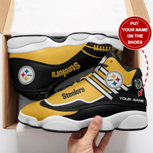 Pittsburgh Steelers Personalized AJD13 Sneakers BG19