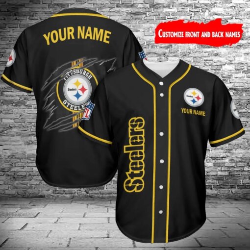 Pittsburgh Steelers Personalized Baseball Jersey 403