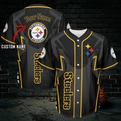 Pittsburgh Steelers Personalized Baseball Jersey 480