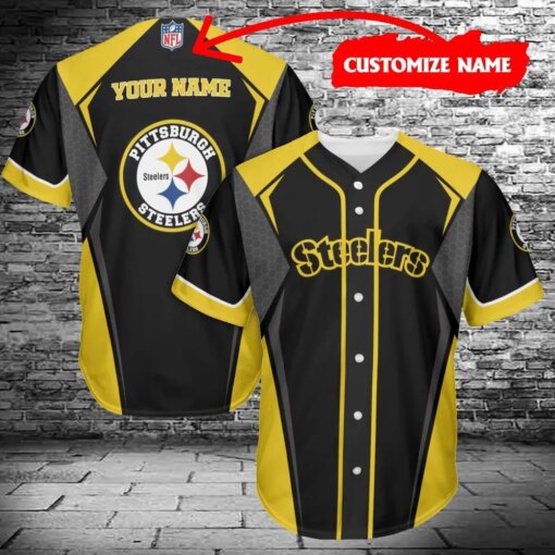 Pittsburgh Steelers Personalized Baseball Jersey 483