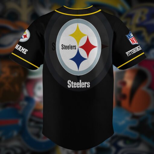 Pittsburgh Steelers Personalized Baseball Jersey AZCBJS125