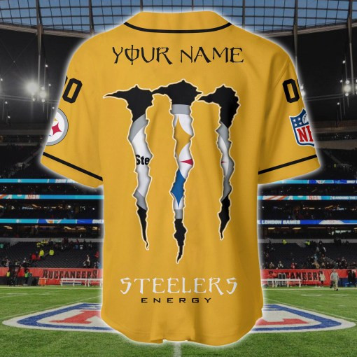 Pittsburgh Steelers Personalized Baseball Jersey BG174