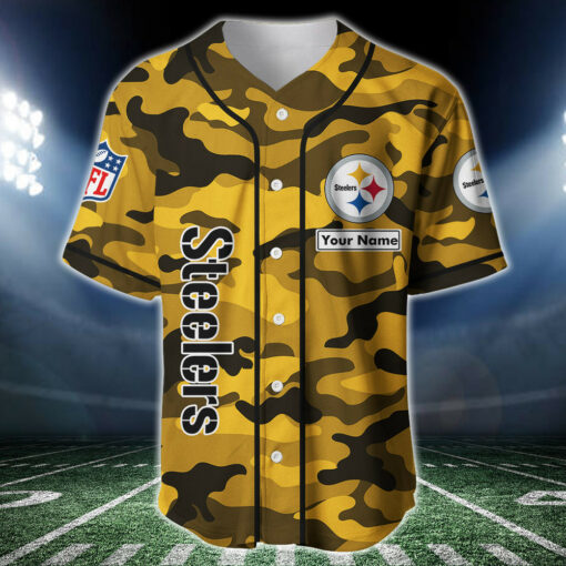 Pittsburgh Steelers Personalized Baseball Jersey BG208