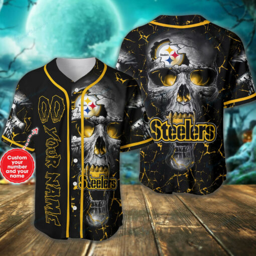 Pittsburgh Steelers Personalized Baseball Jersey BG337