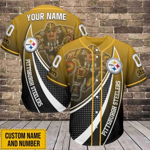 Pittsburgh Steelers Personalized Baseball Jersey BG428