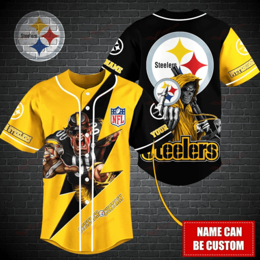 Pittsburgh Steelers Personalized Baseball Jersey BG490