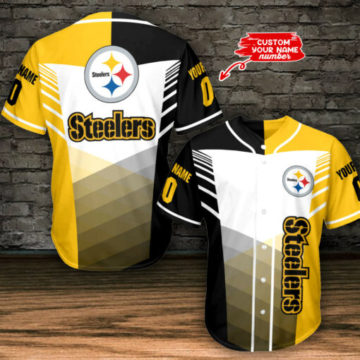 Pittsburgh Steelers Personalized Baseball Jersey BG519