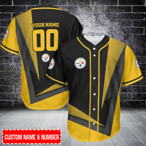 Pittsburgh Steelers Personalized Baseball Jersey BG533