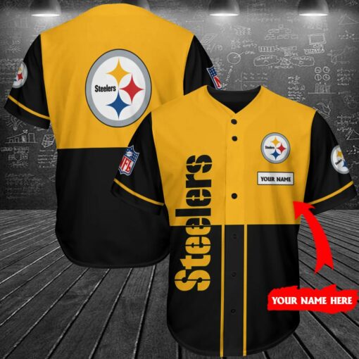 Pittsburgh Steelers Personalized Baseball Jersey Shirt 163