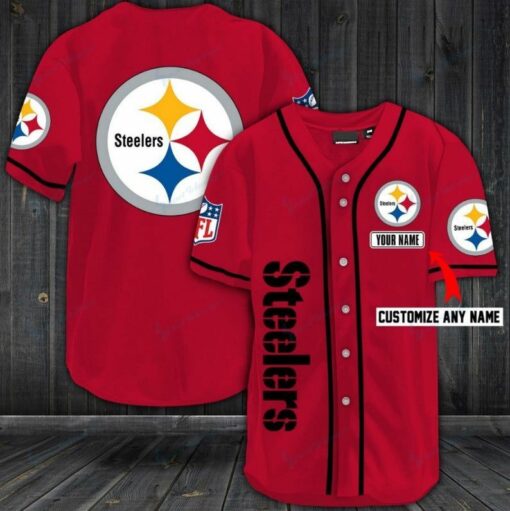 Pittsburgh Steelers Personalized Baseball Jersey Shirt 36-2