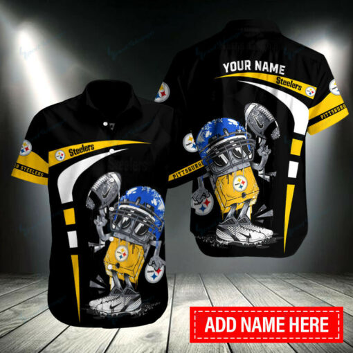 Pittsburgh Steelers Personalized Button Shirt BB081