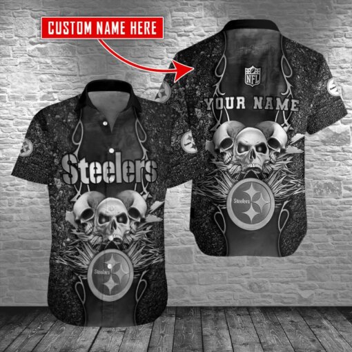 Pittsburgh Steelers Personalized Button Shirt BB406