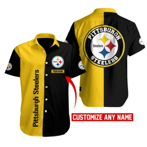 Pittsburgh Steelers Personalized Button Shirt BB514