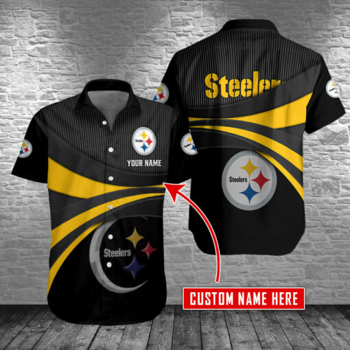 Pittsburgh Steelers Personalized Button Shirts BG286