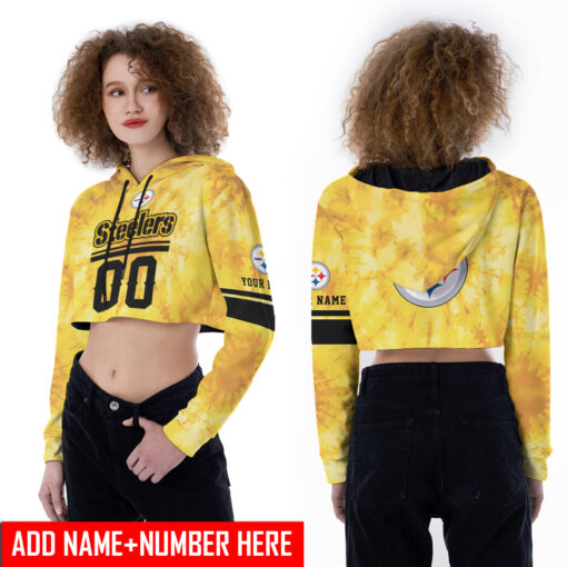 Pittsburgh Steelers Personalized Combo Croptop Hoodie And Leggings AZCLG134+AZC2CHD134