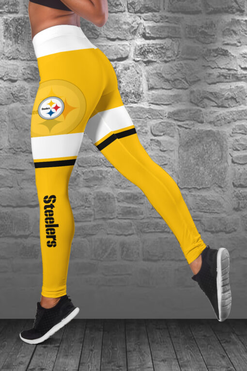 Pittsburgh Steelers Personalized Combo Croptop Hoodie And Leggings BGLG387+BG2CHD387