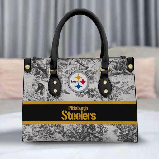 Pittsburgh Steelers Personalized Leather Hand Bag BB314