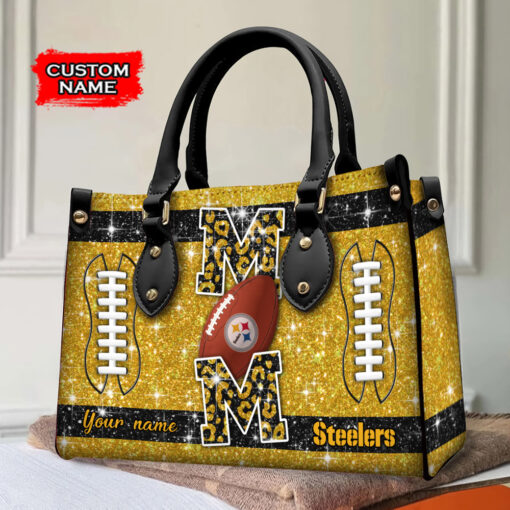 Pittsburgh Steelers Personalized Leather Hand Bag BBLTHB594