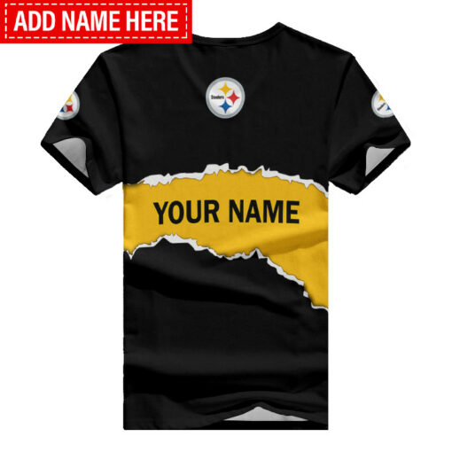 Pittsburgh Steelers Personalized Summer V-neck Women T-shirt BG377