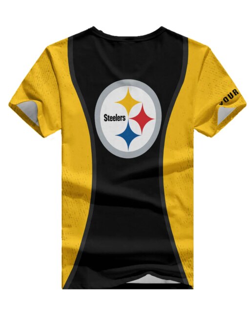 Pittsburgh Steelers Personalized Summer V-neck Women T-shirt BG417