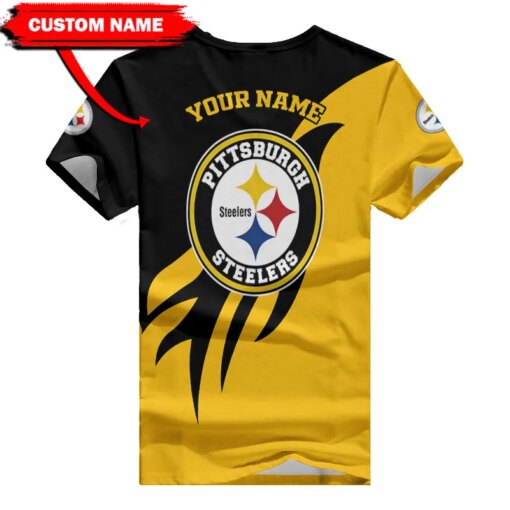 Pittsburgh Steelers Personalized V-neck Women T-shirt BG427