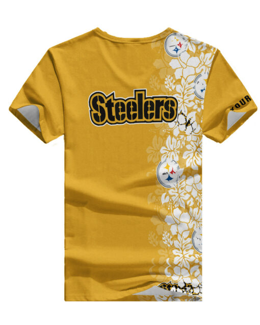 Pittsburgh Steelers Personalized V-neck Women T-shirt BG472