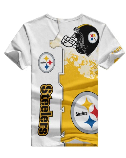 Pittsburgh Steelers Personalized V-neck Women T-shirt BG482