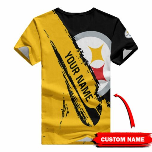 Pittsburgh Steelers Personalized V-neck Women T-shirt BG541