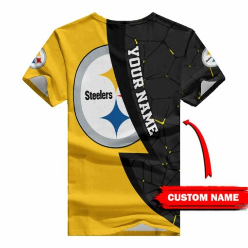 Pittsburgh Steelers Personalized V-neck Women T-shirt BG550