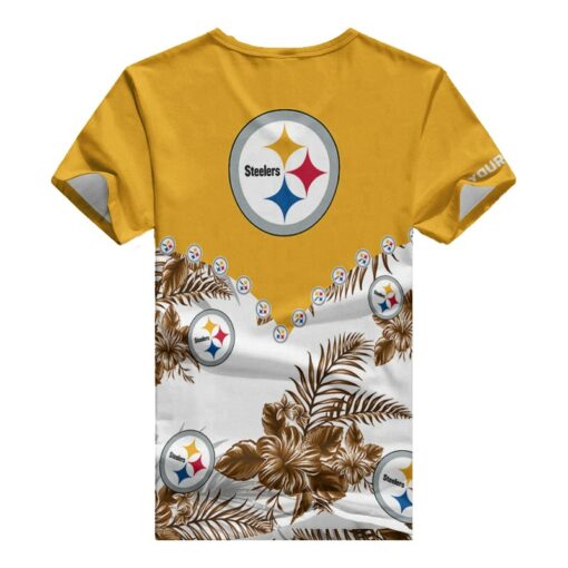 Pittsburgh Steelers Personalized V-neck Women T-shirt BG608