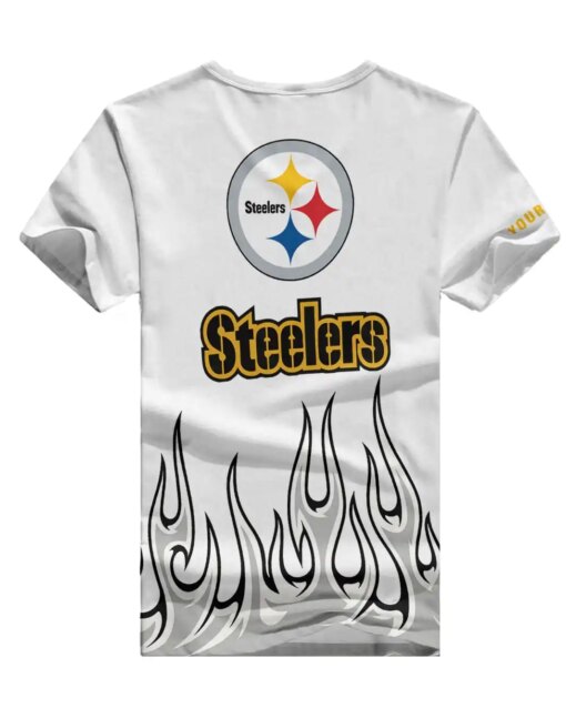 Pittsburgh Steelers Personalized V-neck Women T-shirt BG797