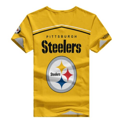 Pittsburgh Steelers Personalized V-neck Women T-shirt BG873