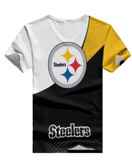 Pittsburgh Steelers Personalized V-neck Women T-shirt BG894