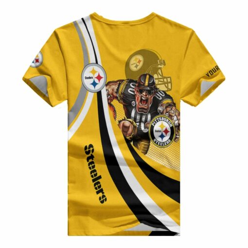 Pittsburgh Steelers Personalized V-neck Women T-shirt BG898