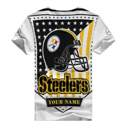 Pittsburgh Steelers Personalized V-neck Women T-shirt BG924