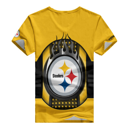 Pittsburgh Steelers Personalized V-neck Women T-shirt BG948