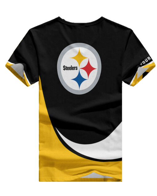 Pittsburgh Steelers Personalized V-neck Women T-shirt BG951