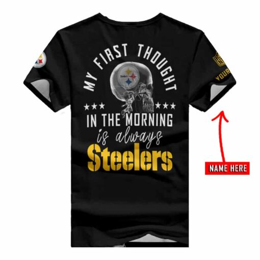 Pittsburgh Steelers Personalized V-neck Women T-shirt BG980