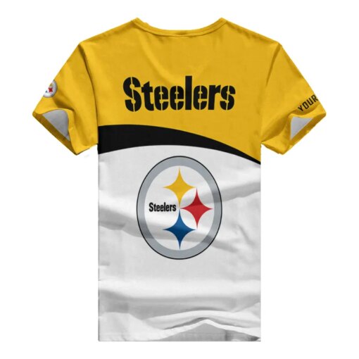 Pittsburgh Steelers Personalized V-neck Women T-shirt BG993