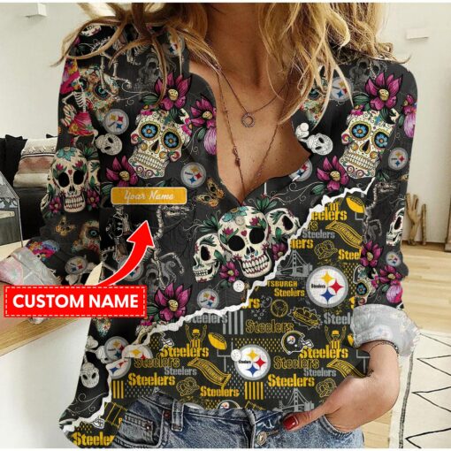 Pittsburgh Steelers Personalized Woman Shirt BG214