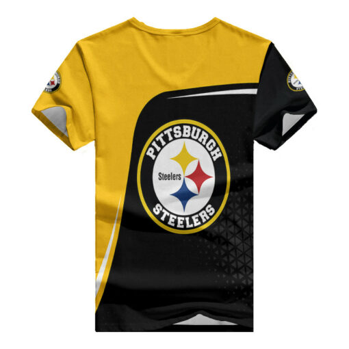 Pittsburgh Steelers Summer V-neck Women T-shirt BG318