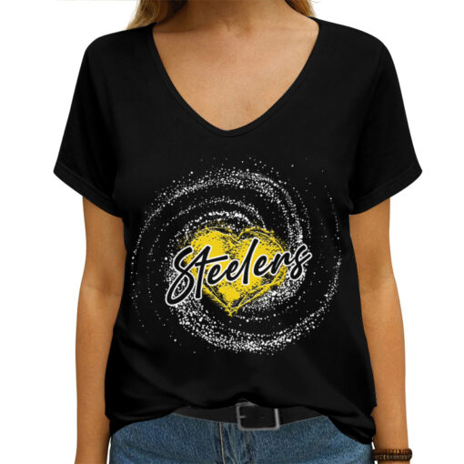 Pittsburgh Steelers V-neck Women T-shirt AGCWTS200