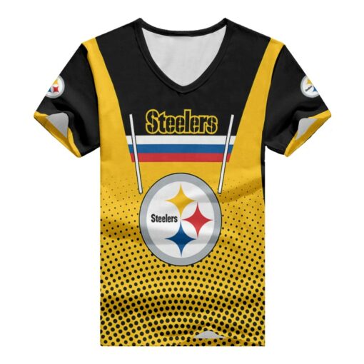 Pittsburgh Steelers V-neck Women T-shirt BG645