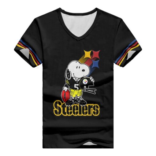 Pittsburgh Steelers V-neck Women T-shirt BG779